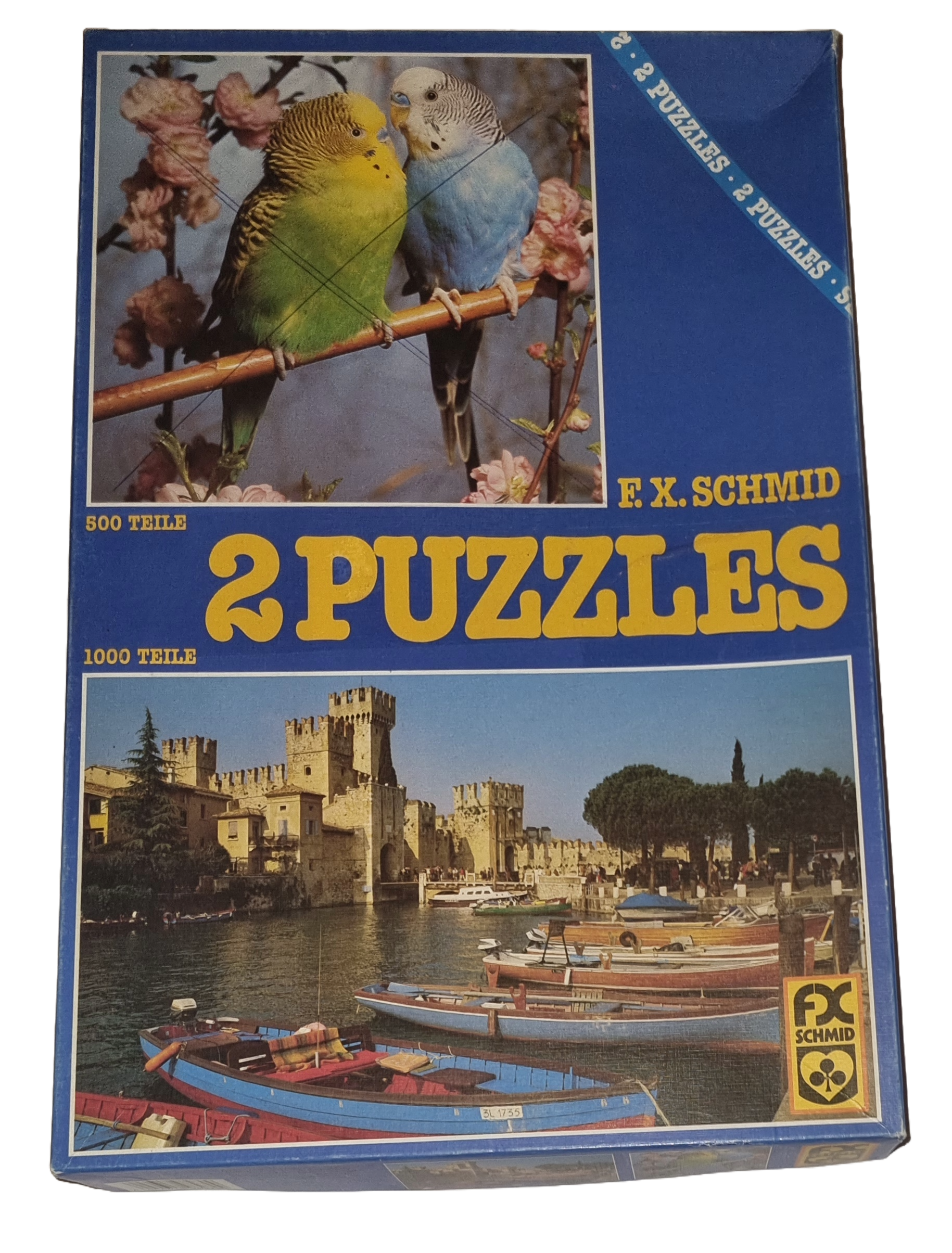 Fx Schmid Puzzle 1000 + 500 Teile Gardasee/Italien Wellensittiche 982709